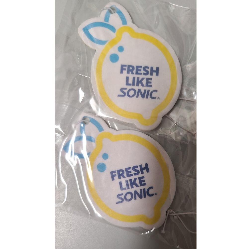 Sonic Drive In Unreleased Promo New Lemon Air Fresheners Bundle of 2 Car Sealed